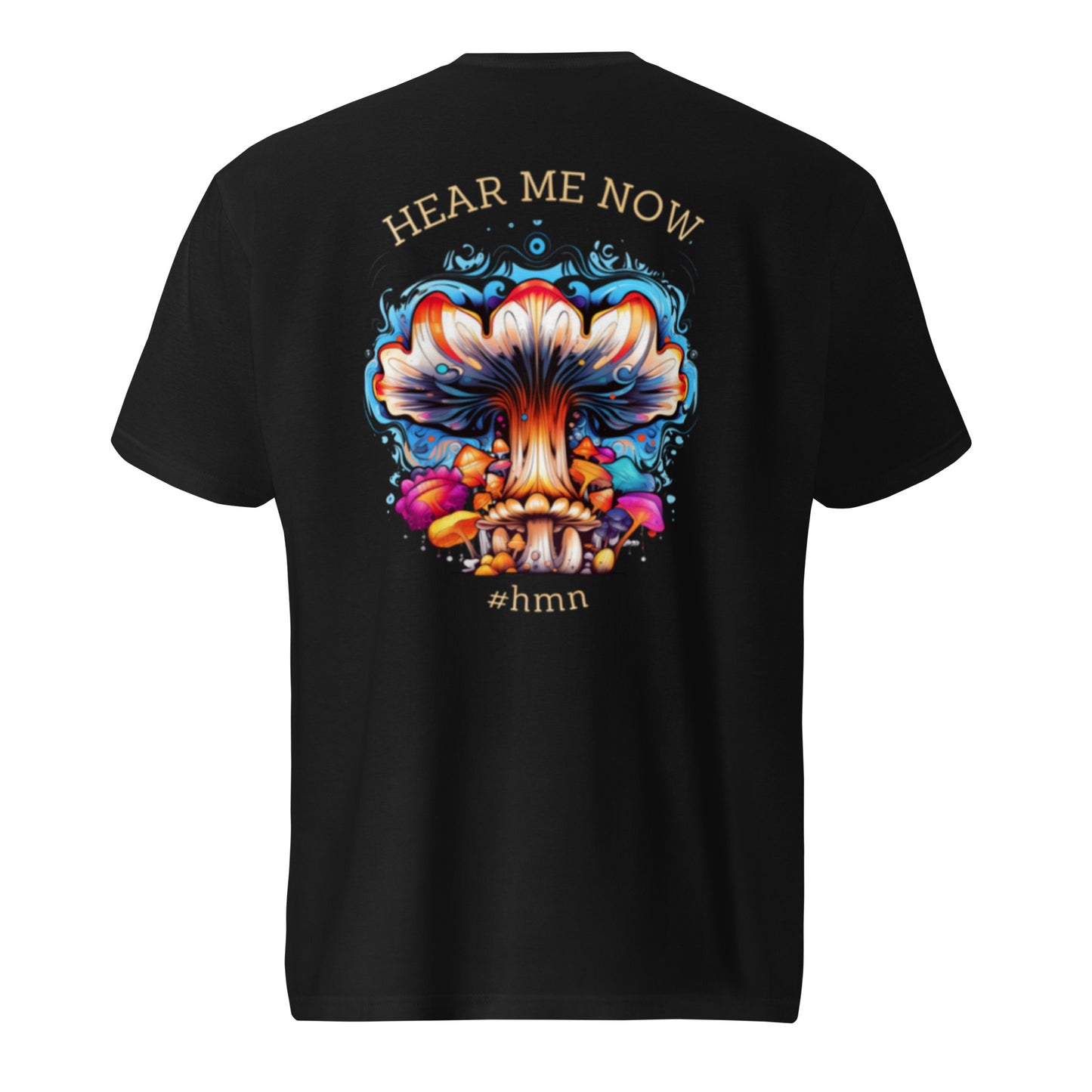 Here me now – Psychedelic Mushroom T-SHIRT by Fungal Drip