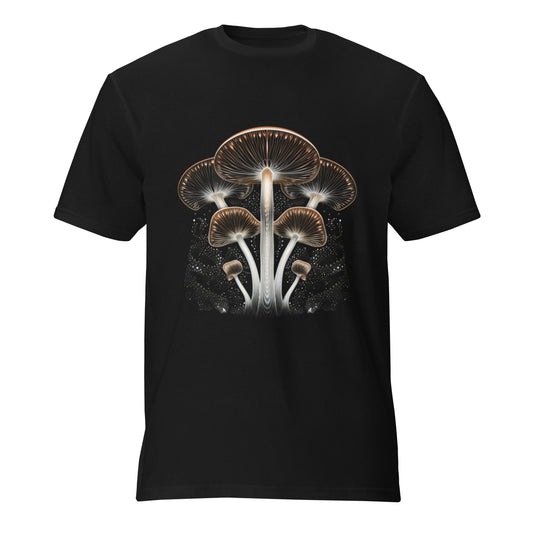 Biolume Cluster Tee – Psychedelic Mushroom t-shirt by Fungal Drip