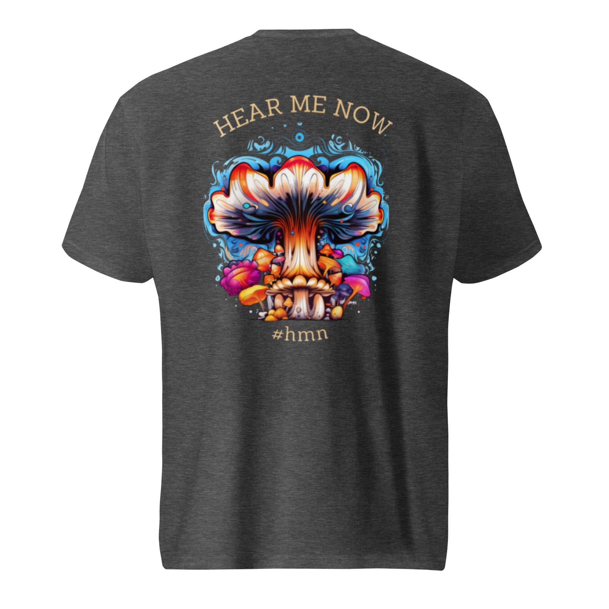 Here me now – Psychedelic Mushroom T-SHIRT by Fungal Drip