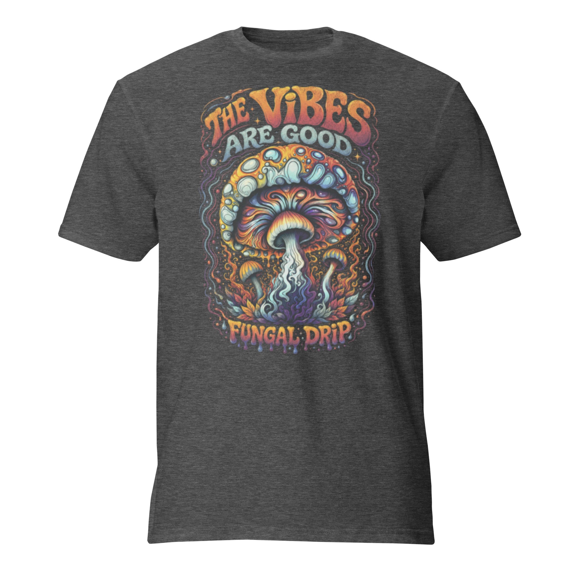 Short-Sleeve T-Shirt – Psychedelic Mushroom t-shirt by Fungal Drip