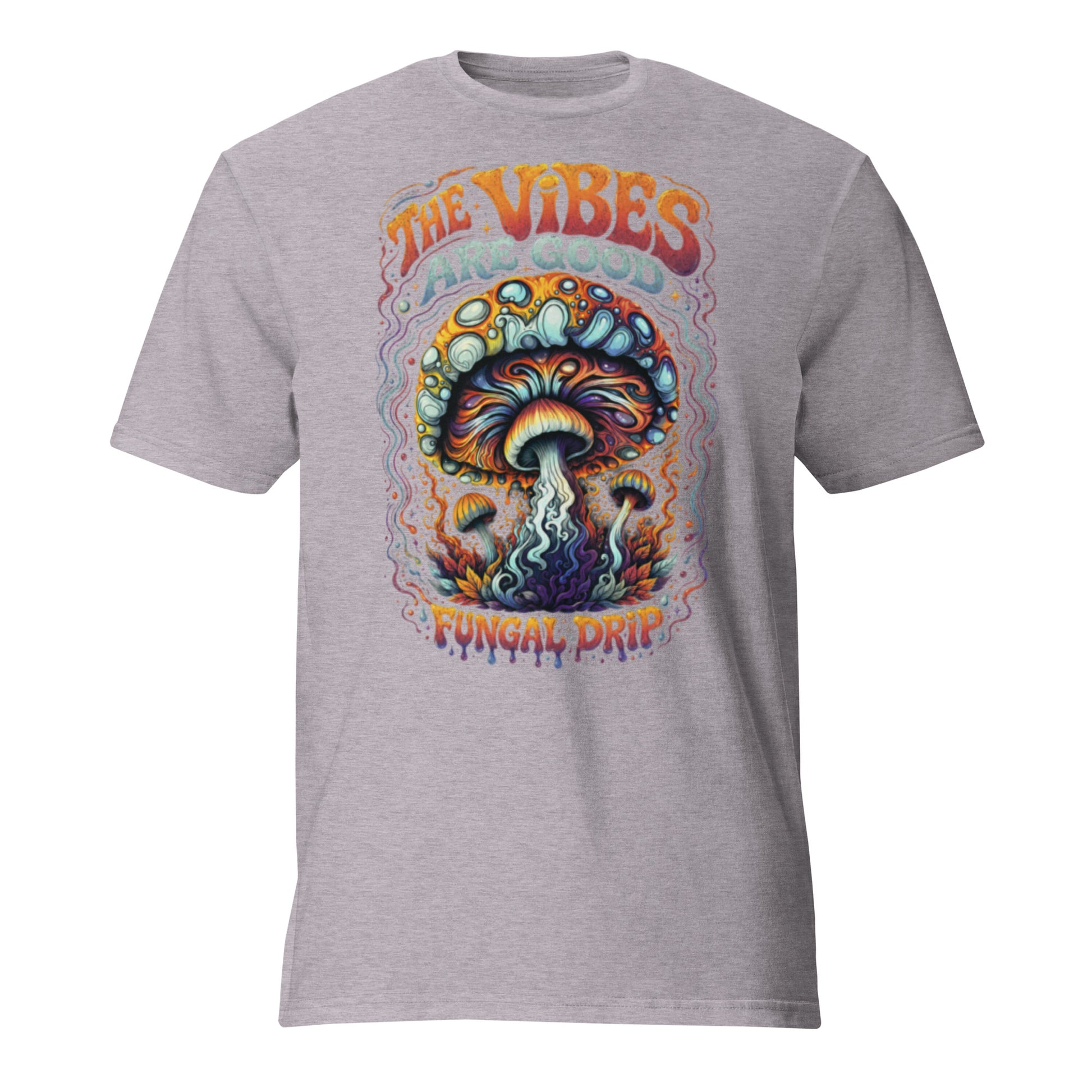 Short-Sleeve T-Shirt – Psychedelic Mushroom t-shirt by Fungal Drip
