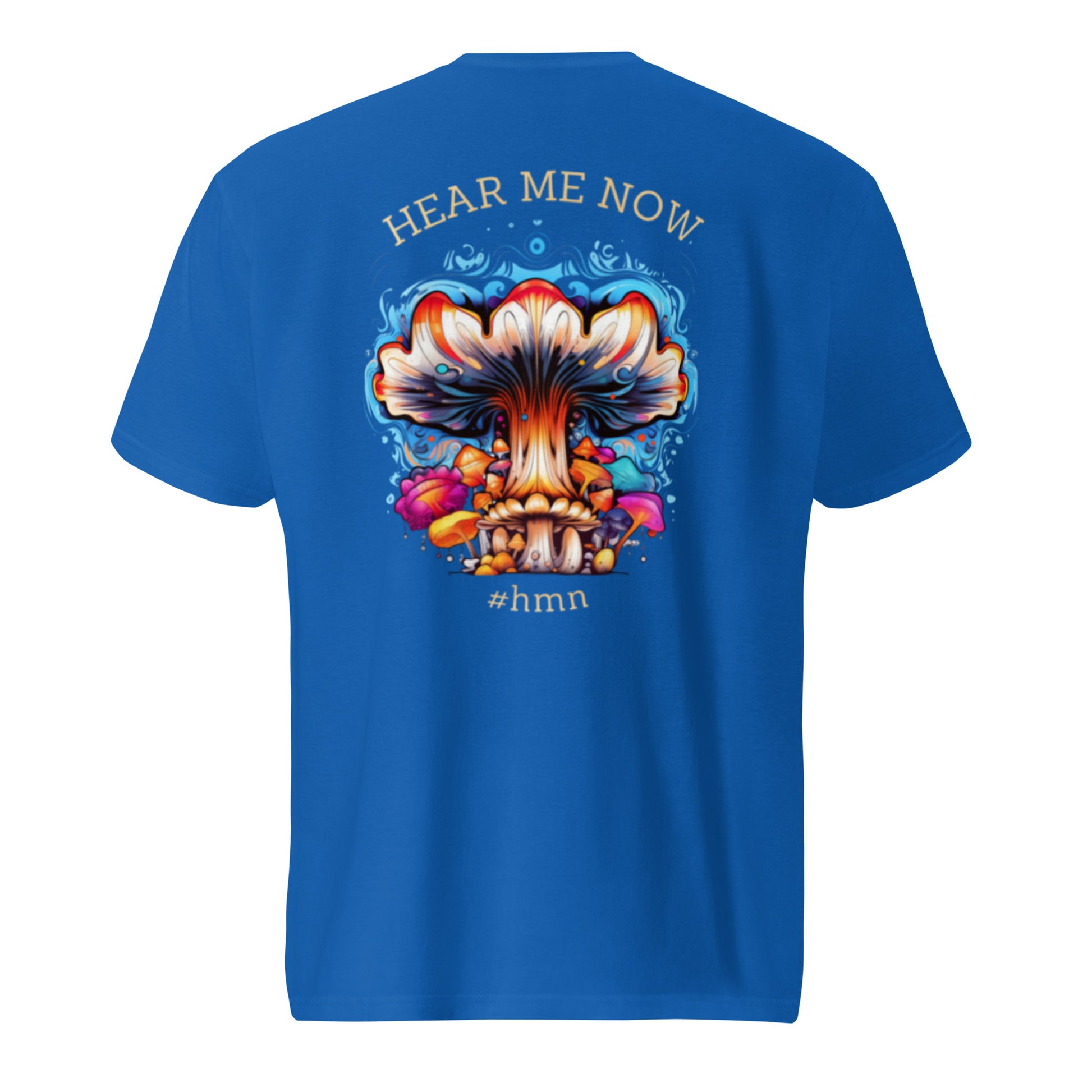Here me now – Psychedelic Mushroom T-SHIRT by Fungal Drip