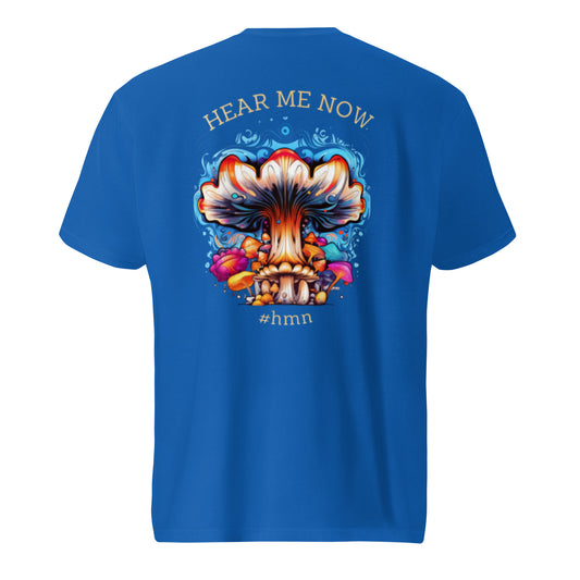 Here me now – Psychedelic Mushroom T-SHIRT by Fungal Drip