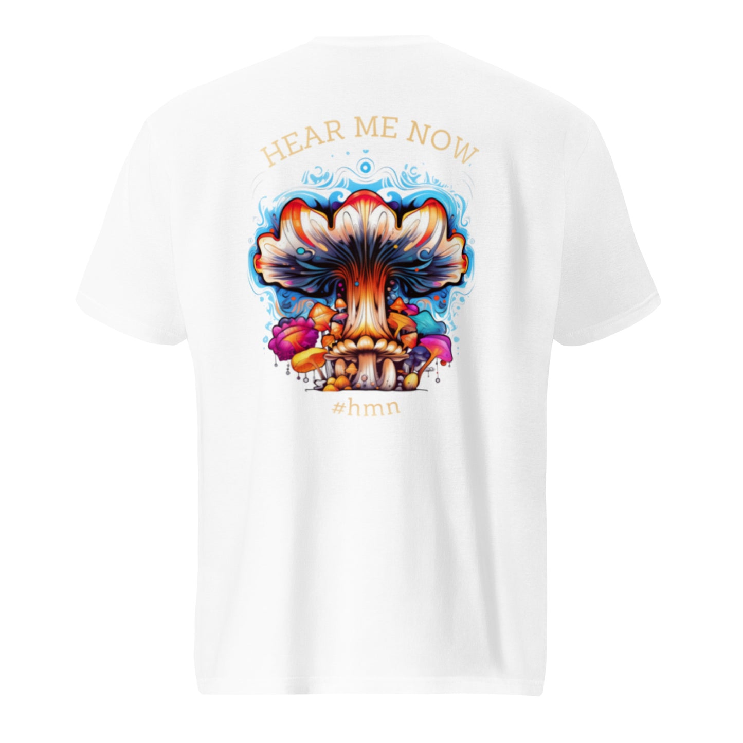 Here me now – Psychedelic Mushroom T-SHIRT by Fungal Drip