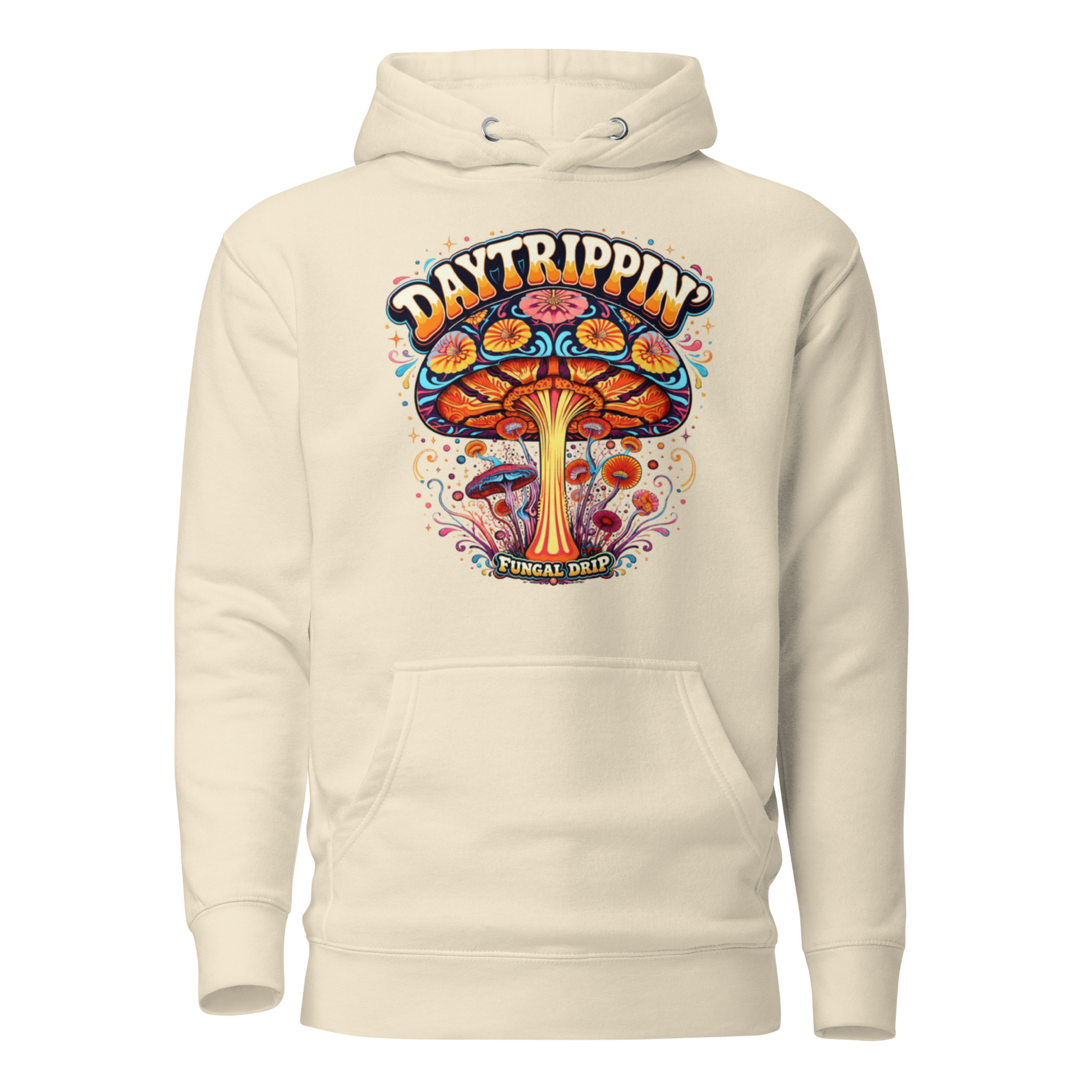 Daytrippin Hoodie – Psychedelic Mushroom Hoodie by Fungal Drip