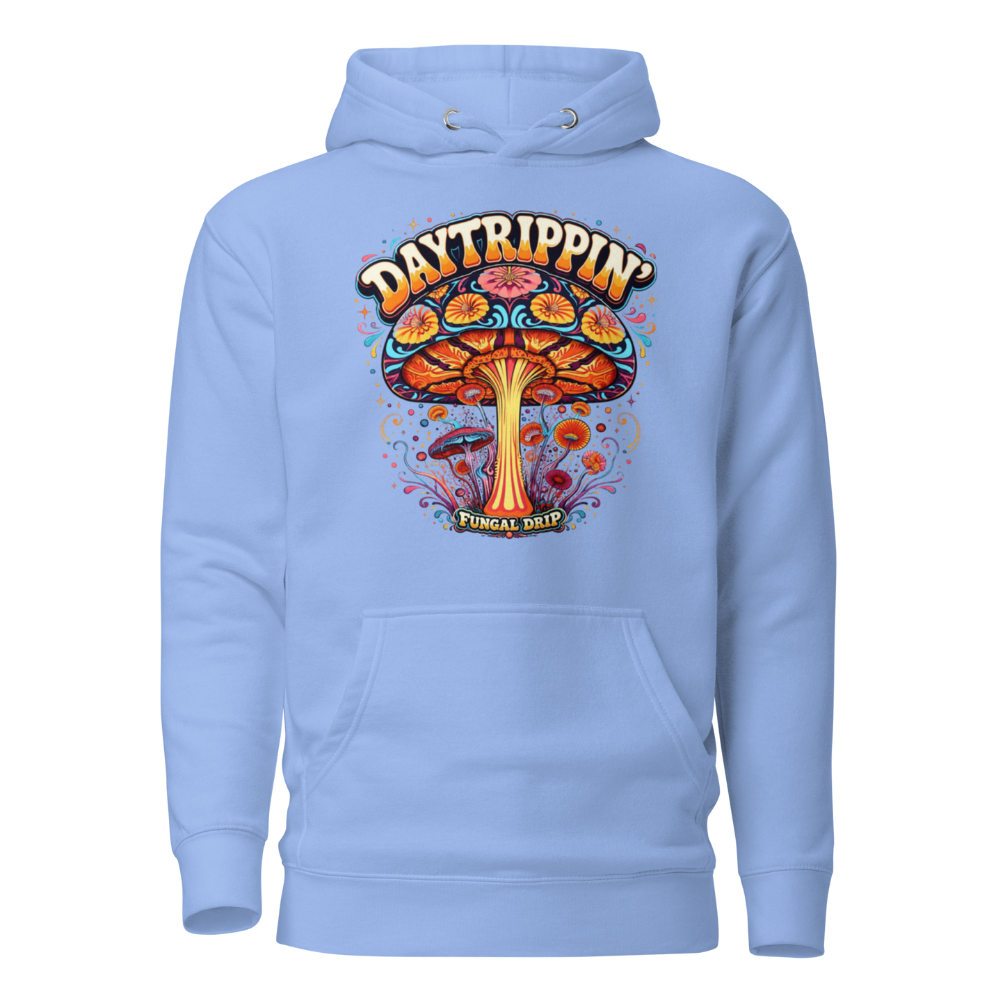 Daytrippin Hoodie – Psychedelic Mushroom Hoodie by Fungal Drip