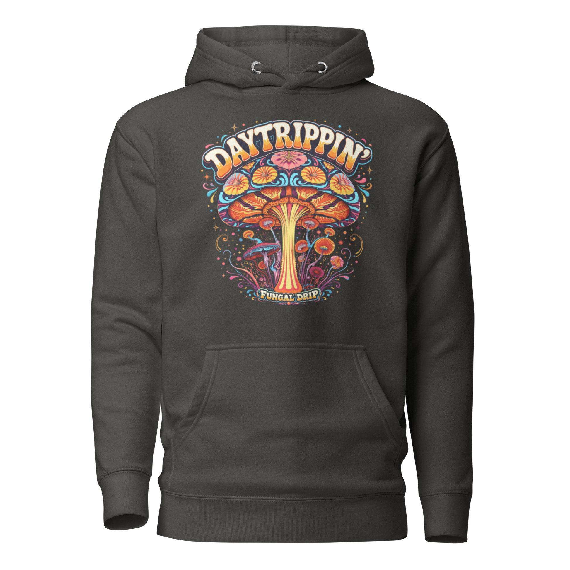 Daytrippin Hoodie – Psychedelic Mushroom Hoodie by Fungal Drip